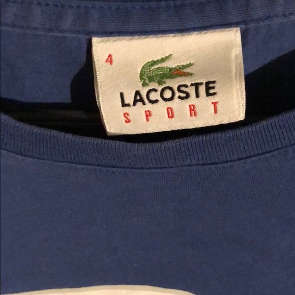 ⚜️Flash Sale⚜️ Blue Large Logo Lacoste Shirt - Picture 2 of 3